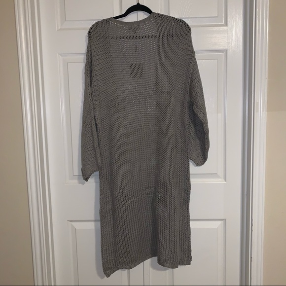 NWT JLUXLABEL Grey Lottie Balloon Sleeve Knit Cardigan - Picture 9 of 12